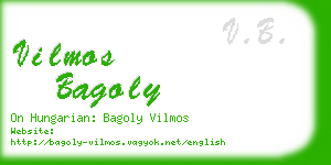 vilmos bagoly business card